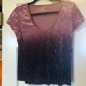 AE ombré velour top